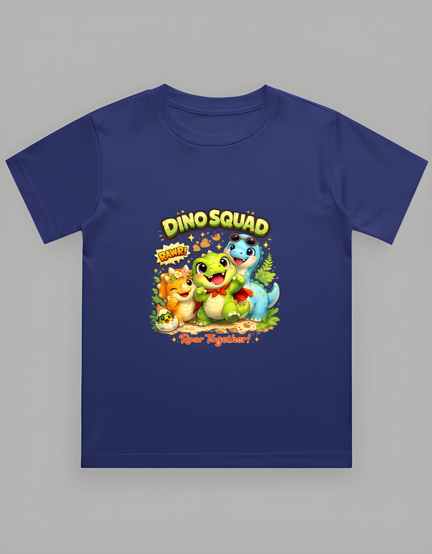 Boy’s Crew Neck T-Shirt | Dino Squad | Roar Together