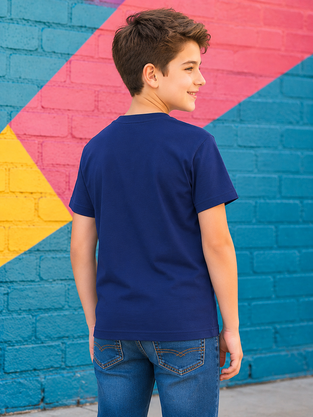 Kids Unisex "Let's Play" Video Game Controller Printed T-Shirt | Gamer Graphic Tee