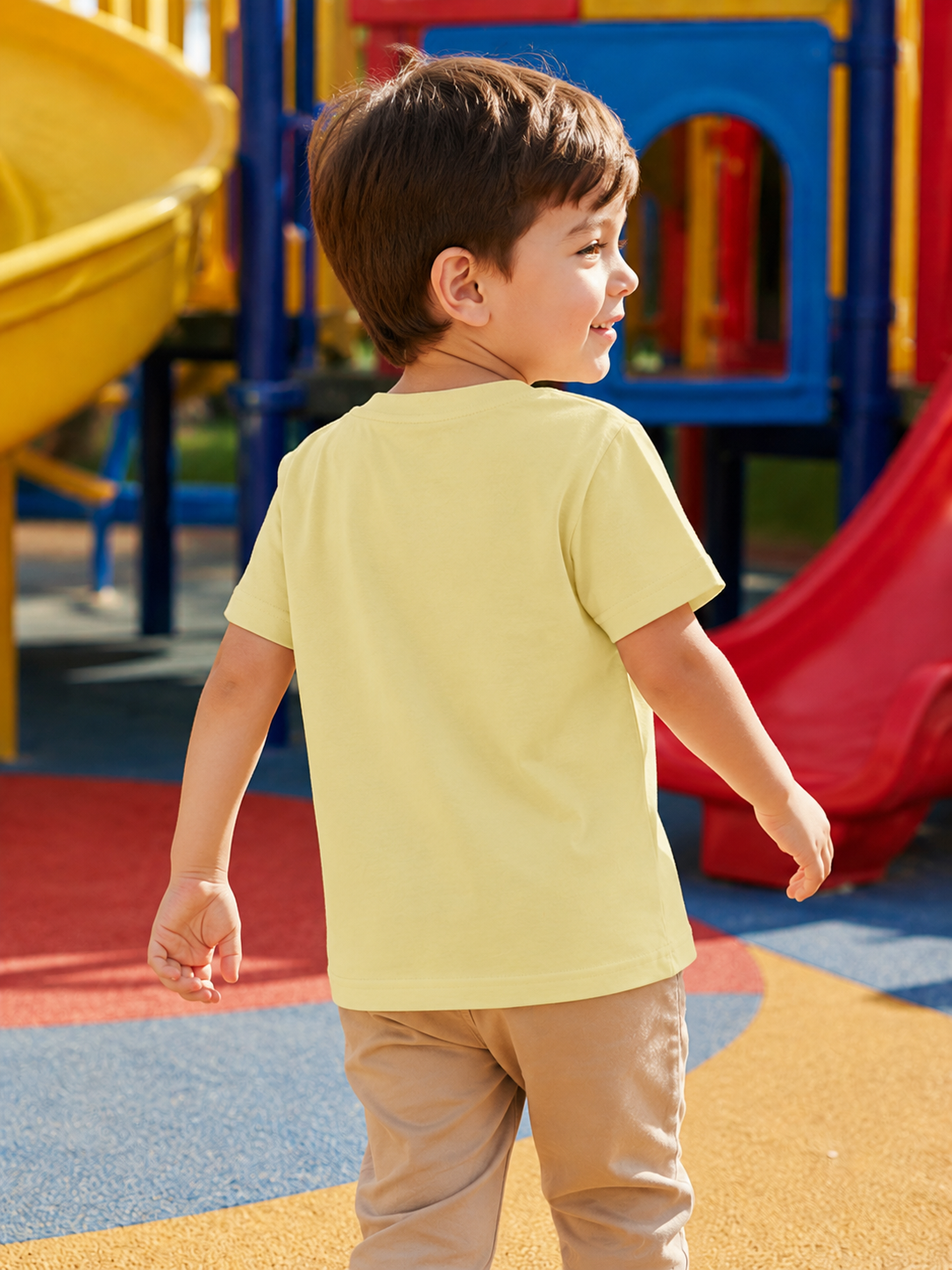Kids' Cute Mushroom Adventure Graphic Printed T-Shirt for Boys