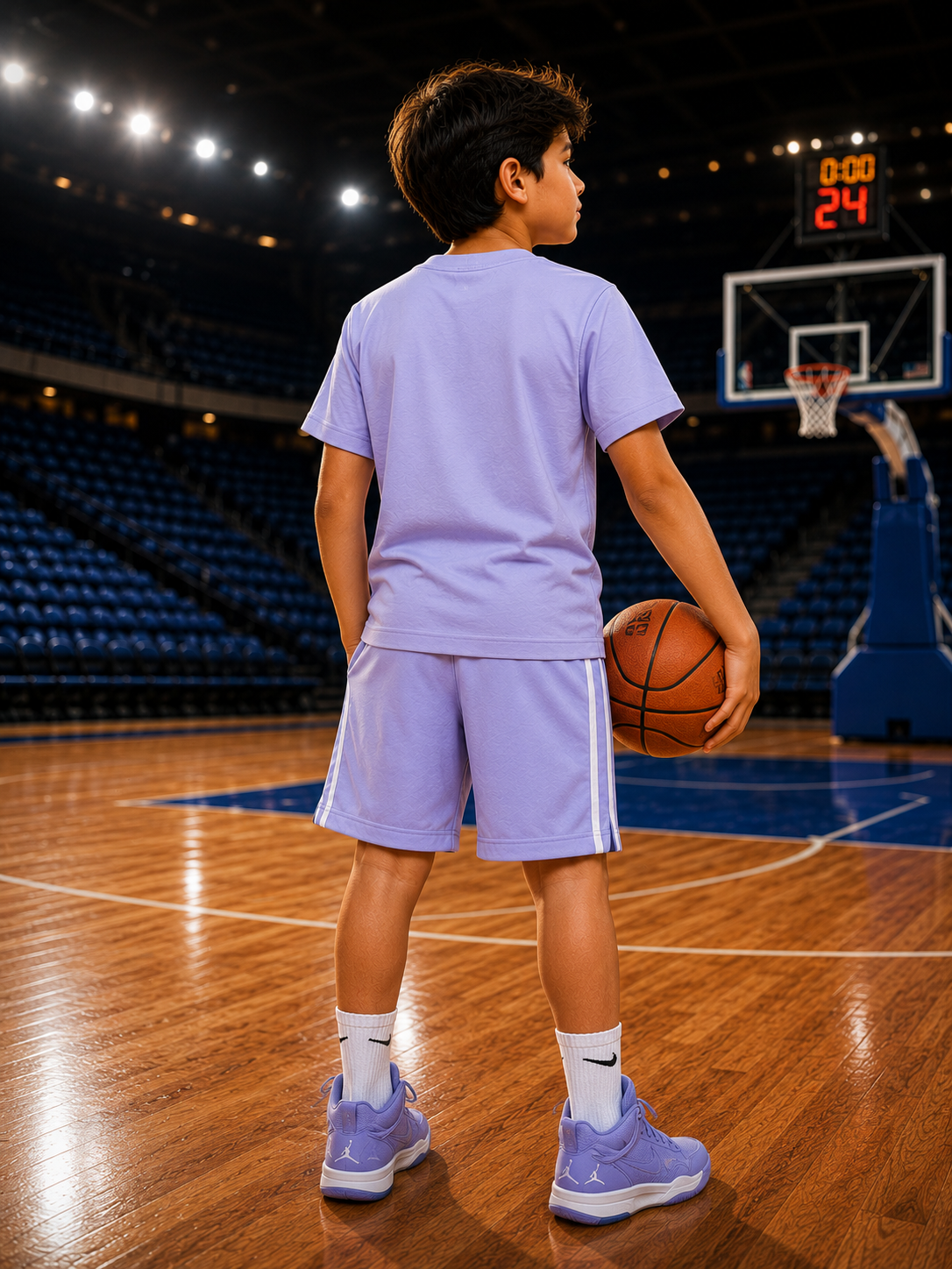 Boy's Crew Neck T-Shirt | Court King | Basketball T-Shirt