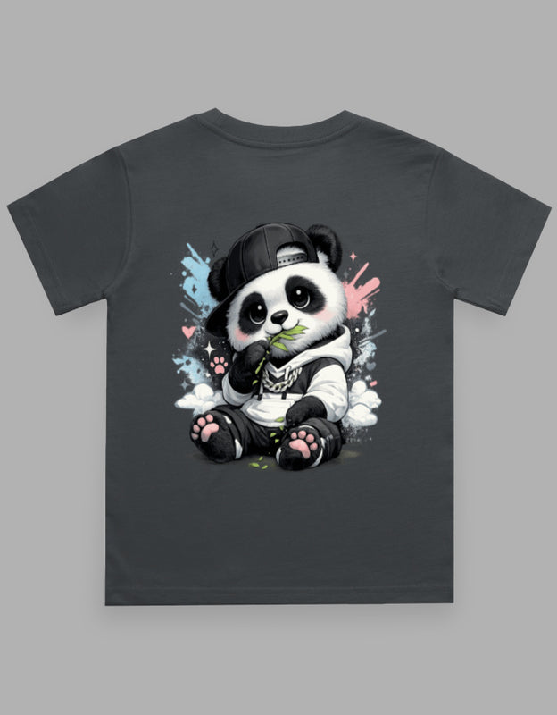 Boy's Crew Neck T-Shirt | Wild Spirit | Cute Baby Panda | Little Adventurer
