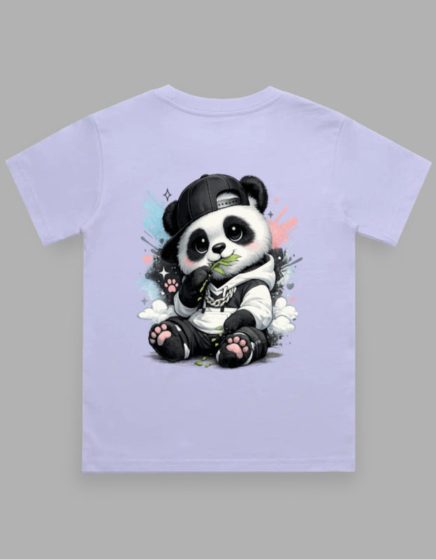 Boy's Crew Neck T-Shirt | Wild Spirit | Cute Baby Panda | Little Adventurer