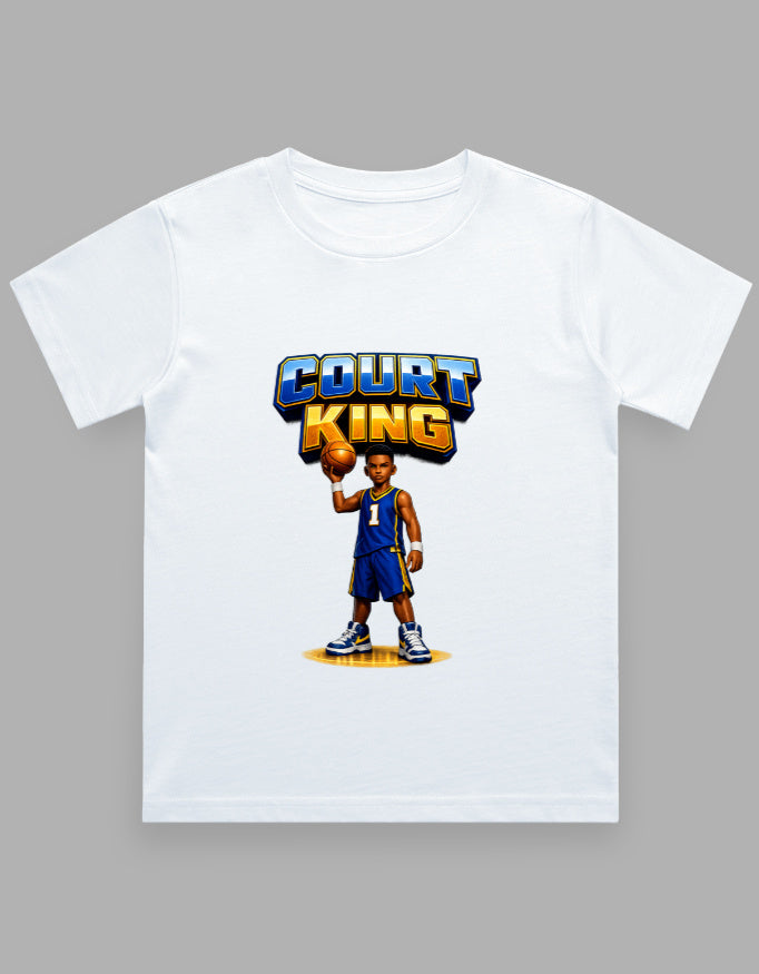 Boy's Crew Neck T-Shirt | Court King | Basketball T-Shirt