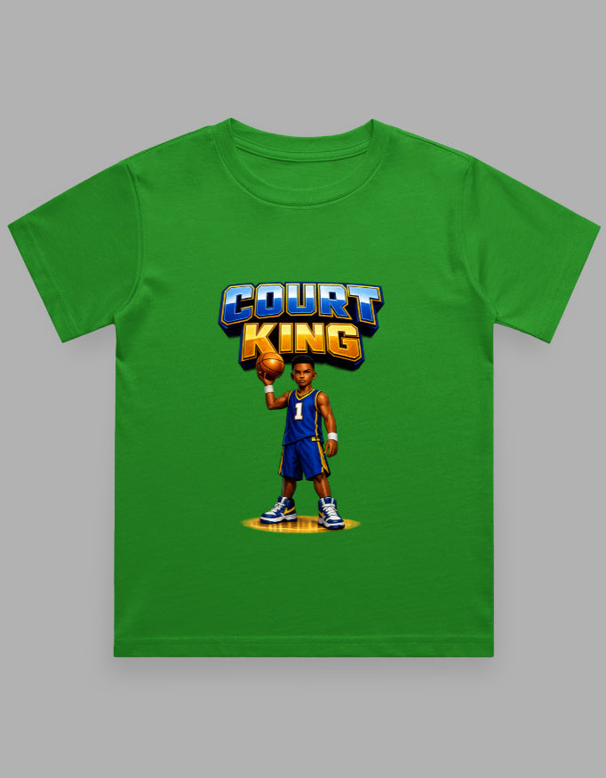 Boy's Crew Neck T-Shirt | Court King | Basketball T-Shirt