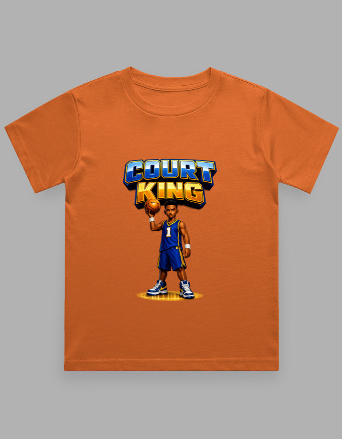 Boy's Crew Neck T-Shirt | Court King | Basketball T-Shirt