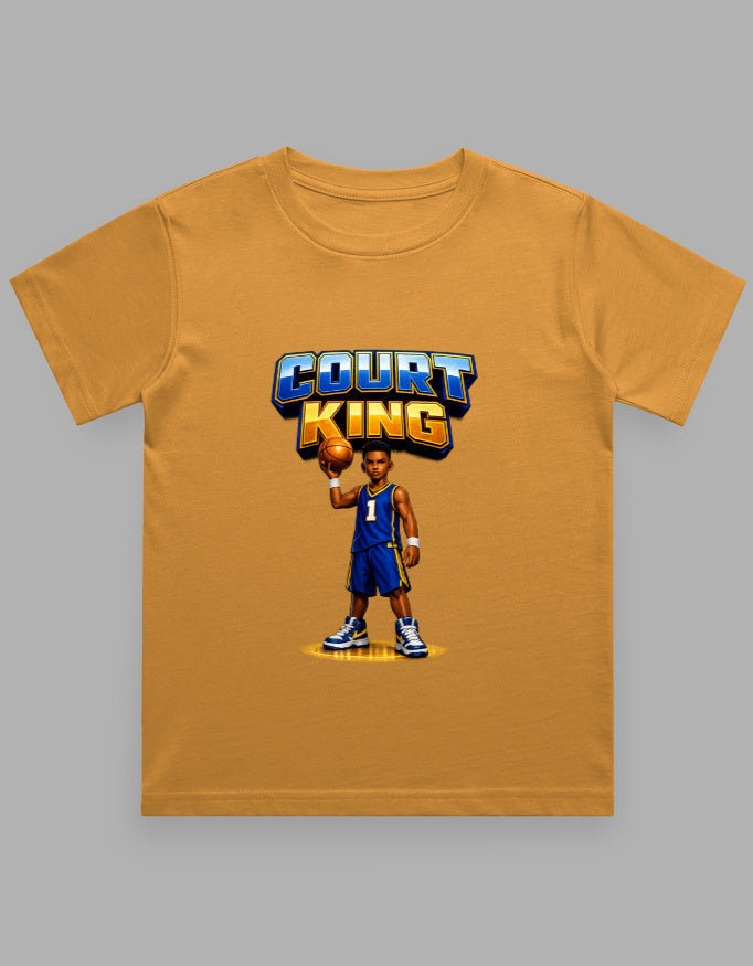 Boy's Crew Neck T-Shirt | Court King | Basketball T-Shirt