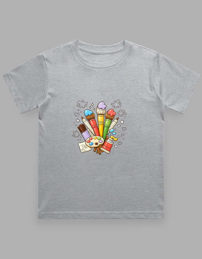 Colorful art paint T-shirt