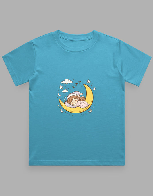 sleep on a moon cartoon night suit T-Shirt