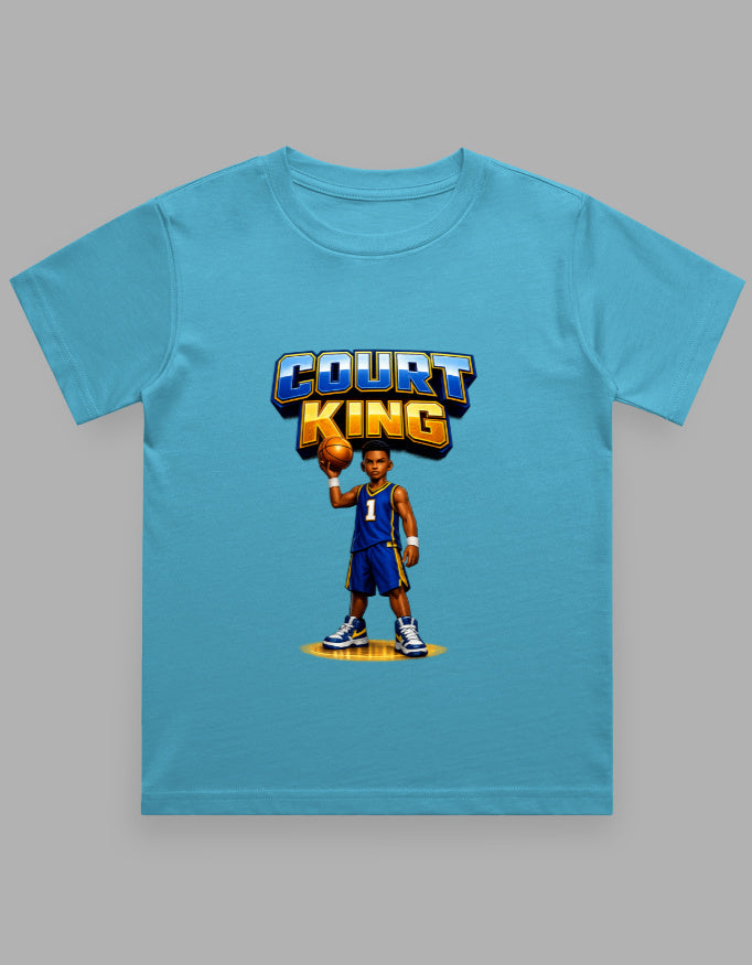 Boy's Crew Neck T-Shirt | Court King | Basketball T-Shirt